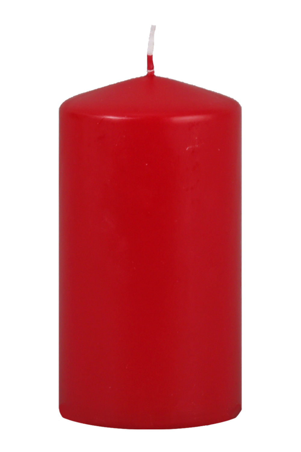 Kerzen für Adventskranz - Stumpenkerze rot