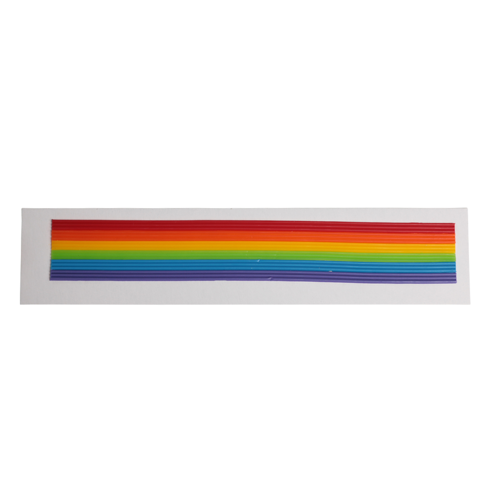 Wachsstreifen in Regenbogenfarben 230 x 2 mm