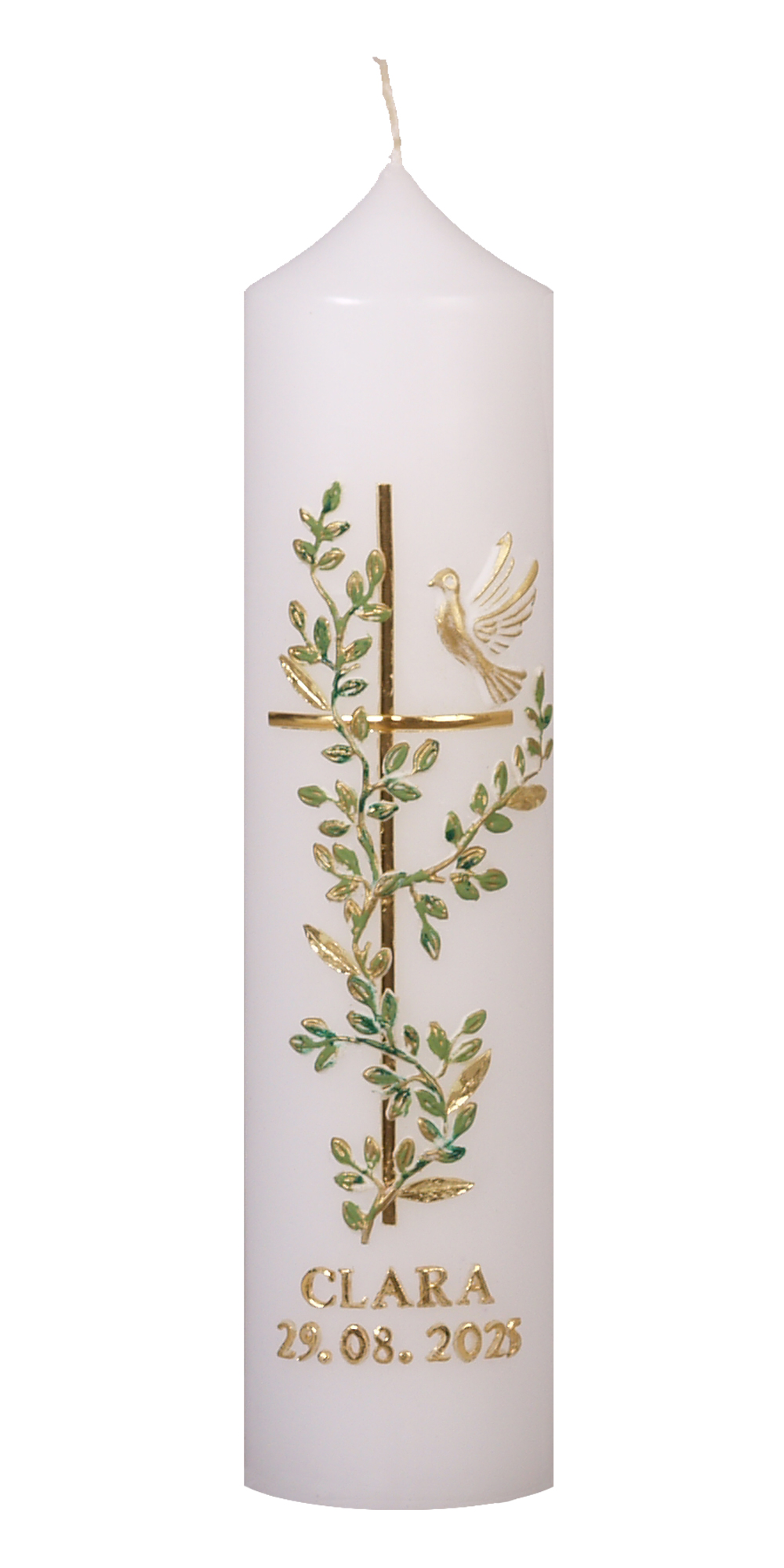 Taufkerze 580, 250 x 60 mm weiß
