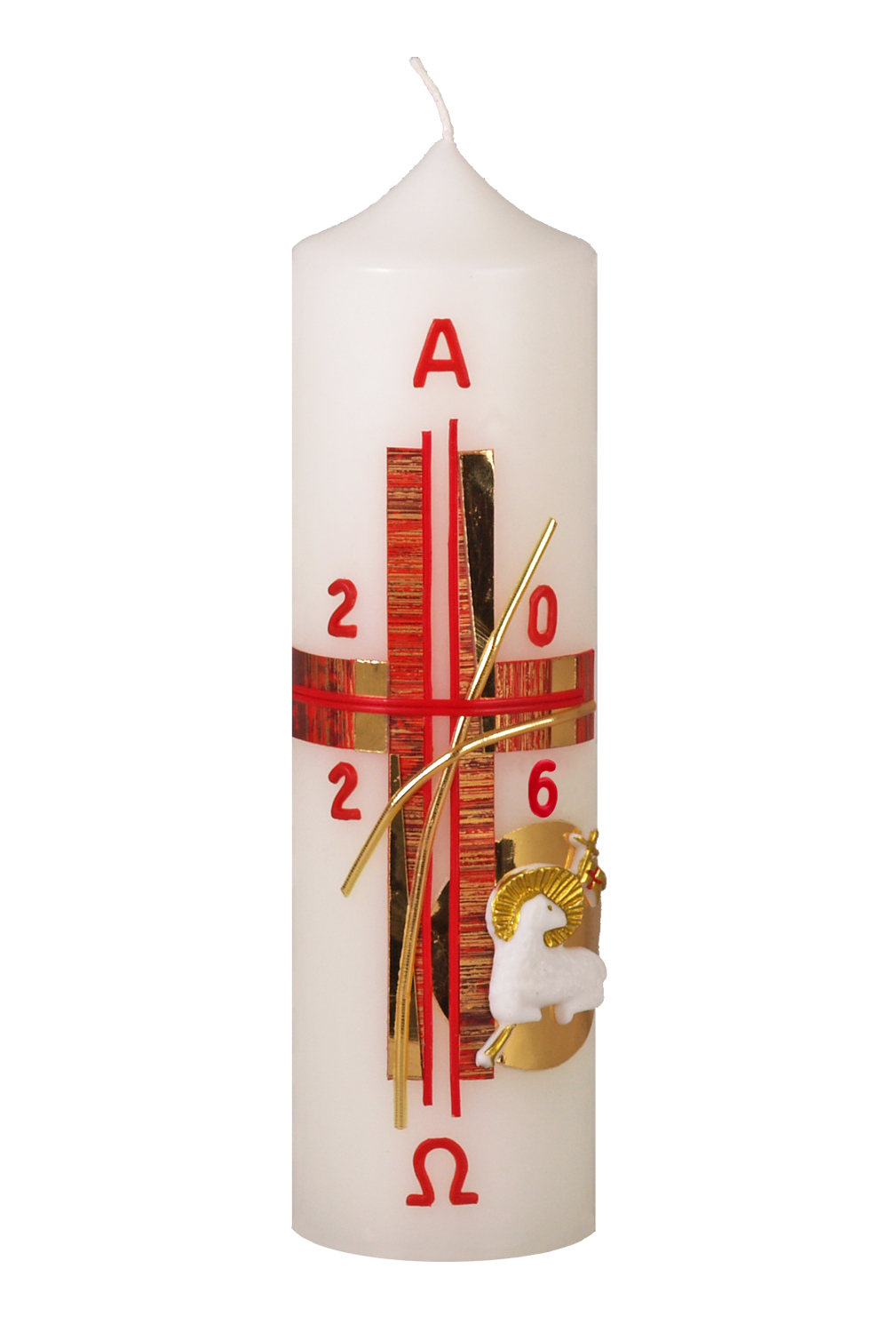 Ostertischkerze Nr. 823 mit Jahreszahl 2026