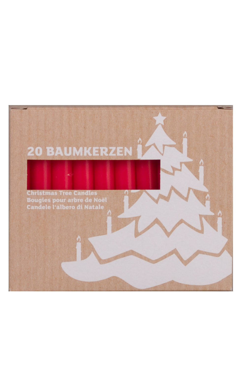 Baumkerzen rot