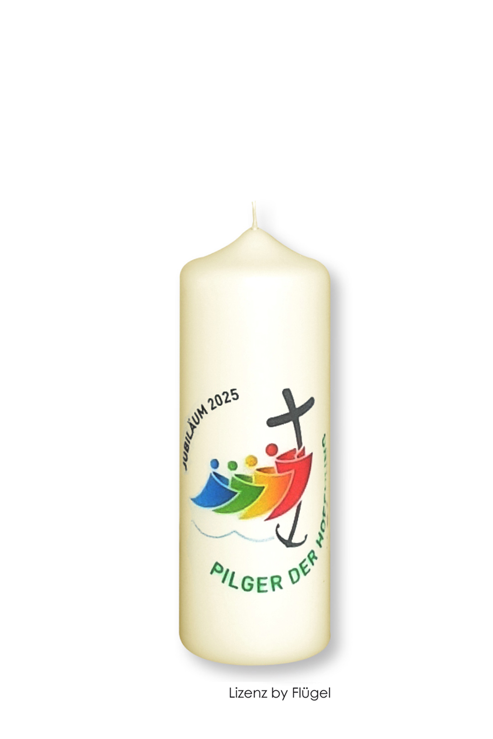 Stumpen 170 x 60 mm mit Transferdruck Motiv "Heiliges Jahr"