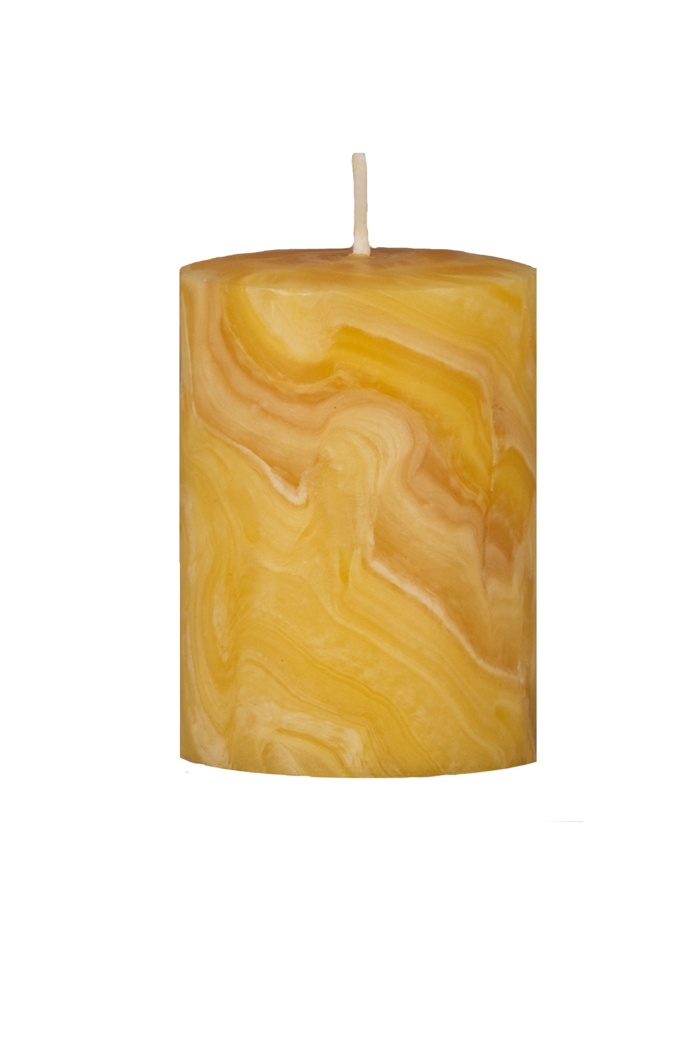 Bienenwachskerzen natur 100 % B.W. handgeknetet in verschiedenen Größen, ab 60 x 40 mm bis 200 x 70 mm