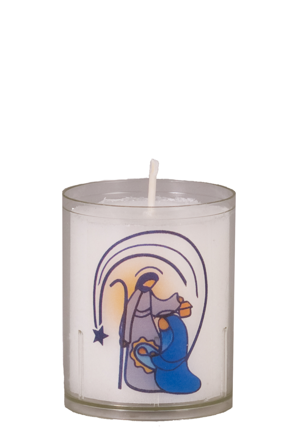 Weihnachtslicht 1820 Gefüllter Weihnachtsbecher, 62 x 48 mm, Motiv: Hl. Familie