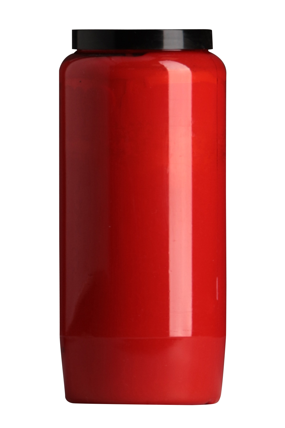 Grablicht mit rote Hülle, Brenndauer ca. 6 Tage, Größe 145 x 66 mm