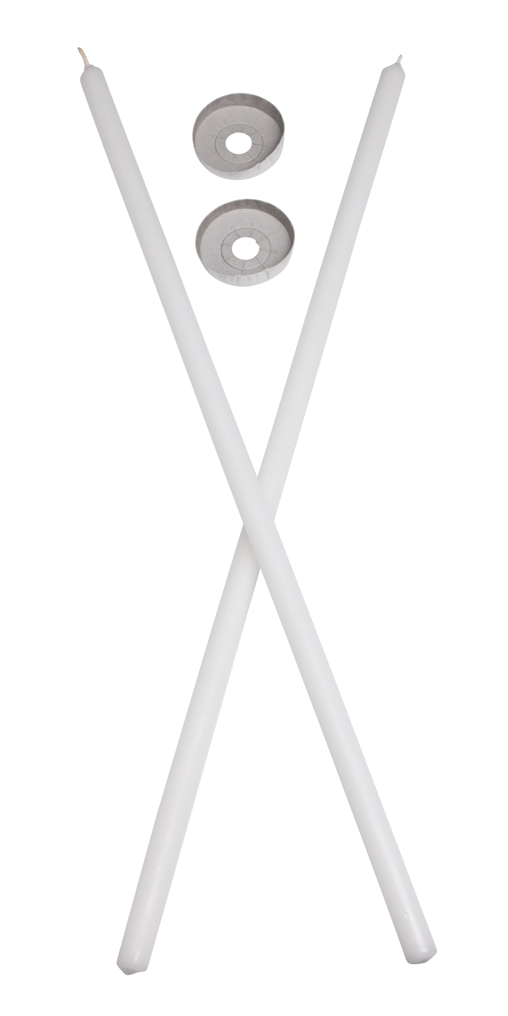 Blasiuskerze gerade Ausführung 500x13 mm, 4er Pack incl. Tropfteller