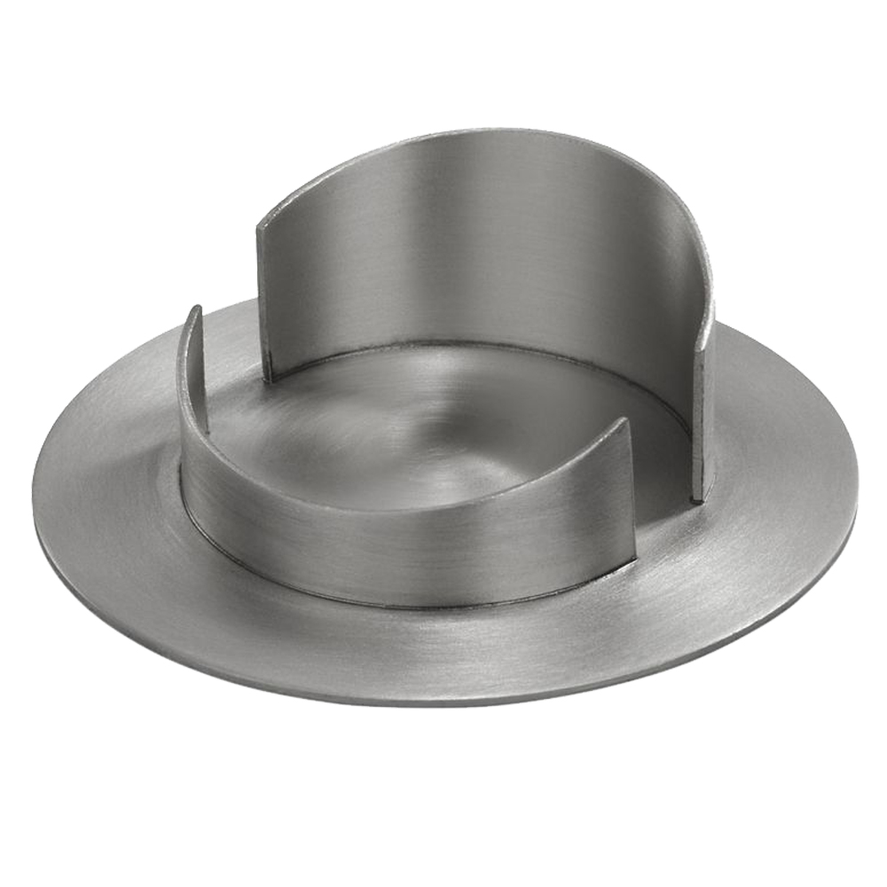 Kerzenleuchter silber gebürstet, für Kerzendurchmesser 6 cm