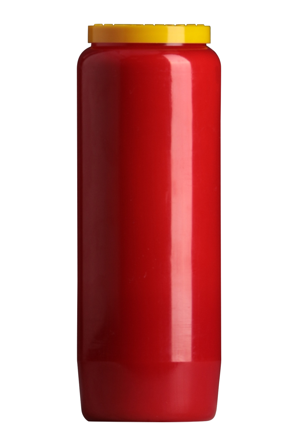 Ewiglichtölkerzen Monulux, rot. Brennt etwa 9 Tage. Größe: 180 x 67 mm. Verpackung: 20 Stück.