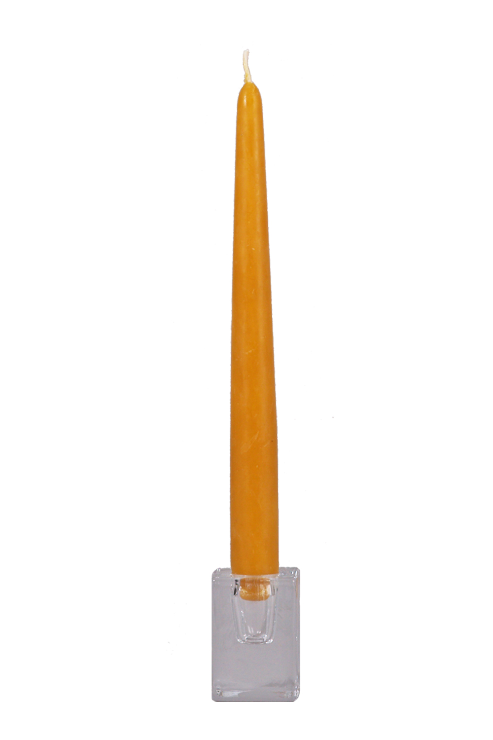 Spitzkerzen aus 100 % Bienenwachs natur,glatt